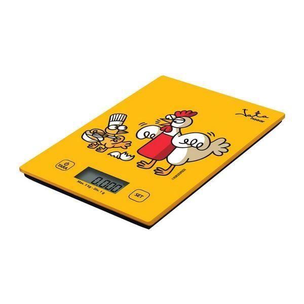 Balance de cuisine numérique - JATA - 731K Kukuxumusu - 5 Kg - Jaune - Écran LCD