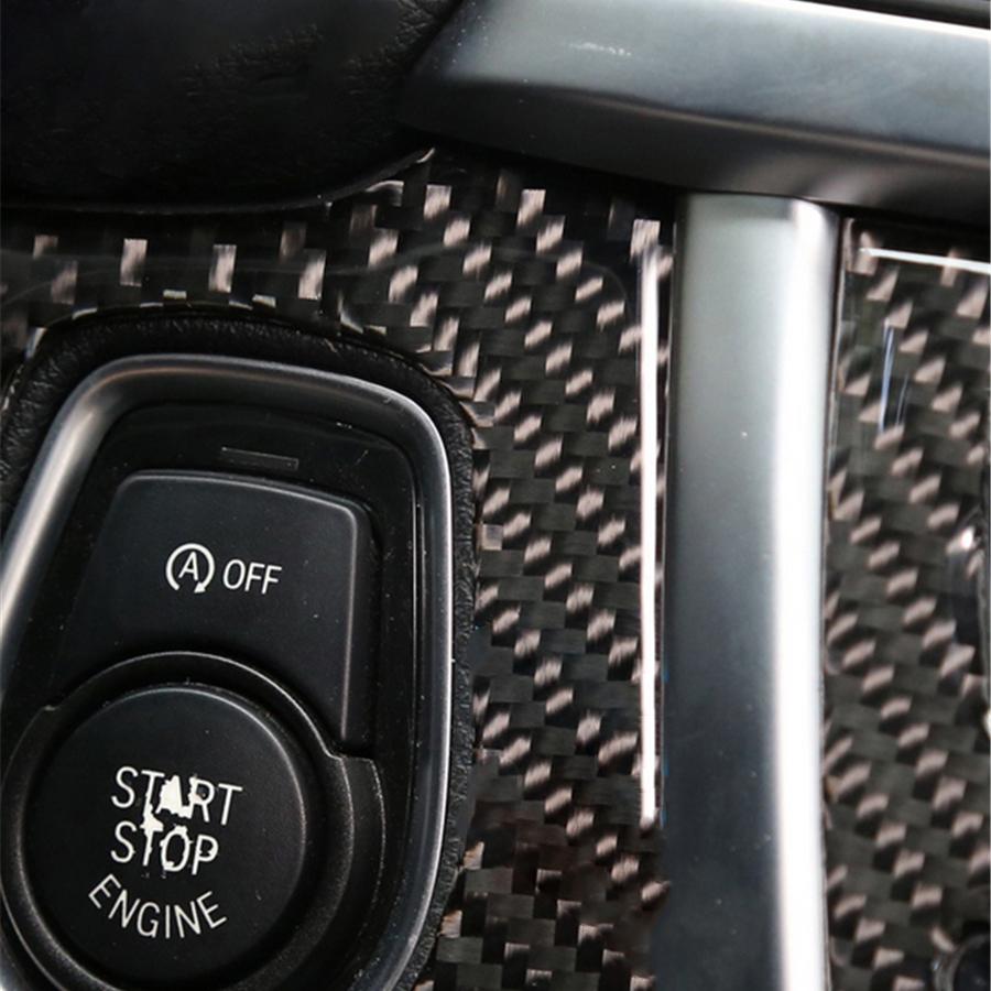 Süsinikkiust Auto Start-Stopp Mootori Nupu Kate Trimm M Sport BMW F30 F34 LH jaoks