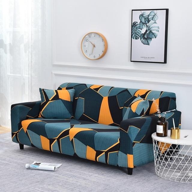 Geometry Sofa Cover Stretch Spandex L Shape Sofa Covers Chaise Longue Couch Slipcovers Furniture Protector Case