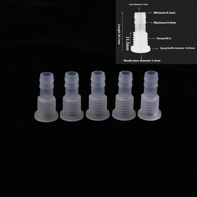 

5 шт. M5 M6 M8 M10 M12 M14 M16 Пищевые ПП Прямые Проходные Соединители Соединители для Воздушного Шланга Аквариумного Бака Фитинги для Ирригационных Труб 8-M12