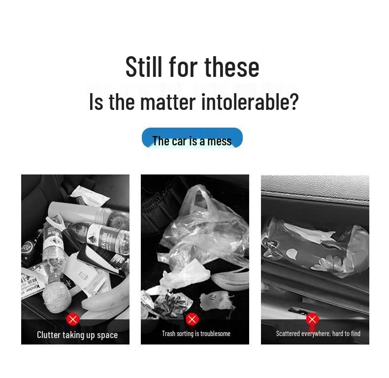 Portable Waterproof Car Trash Can and Storage Bag with Large Capacity