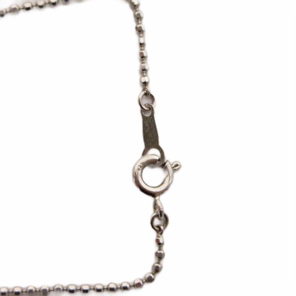 Used Justin Davis Juliet JULIET necklace pendant crown motif silver925 cubic zirconia silver color black /YT