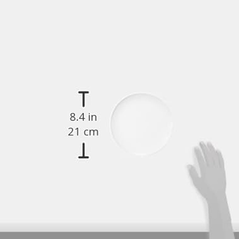 NARUMI WAKU WHITE Plate, 21cm, White, Simple and Stylish Round Plate, Microwave and Dishwasher Safe, 52100-5880
