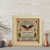 US 250th Anniversary Patriotic Memorial Embroidery Starter Set Count Format Gift