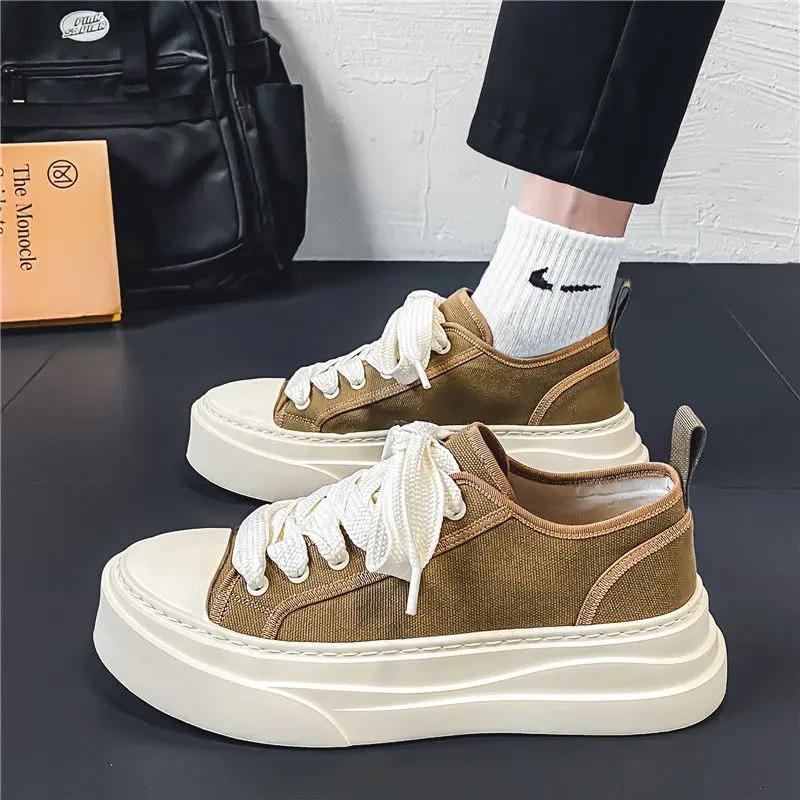 Sneakers Fashion 2024 Men's Casual Shoes Flat Male Shoe Leisure Hiking Designer Luxury Korean Style Offer Footwear Trends Trend
