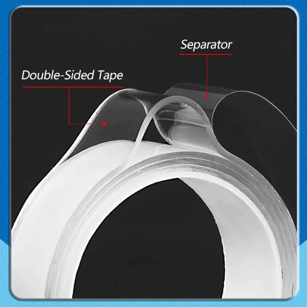 Nano Double Sided Adhesive Tape Strong High Viscosity Transparent Thicken Waterproof And Traceless Acrylic Tape Household Items