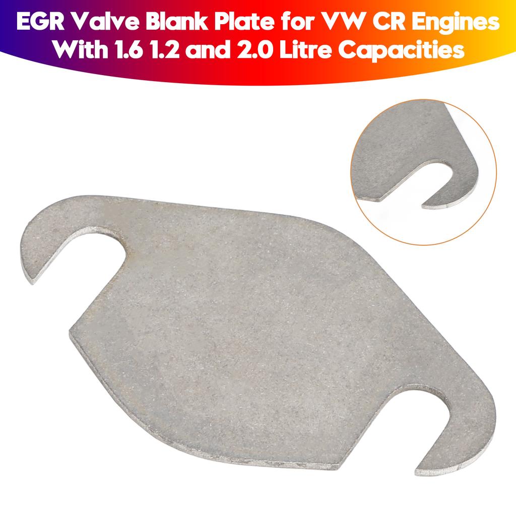 EGR Valve Blank Plate for Volkswagen CR Engines With 1.6 1.2 and 2.0 Litre Capacities