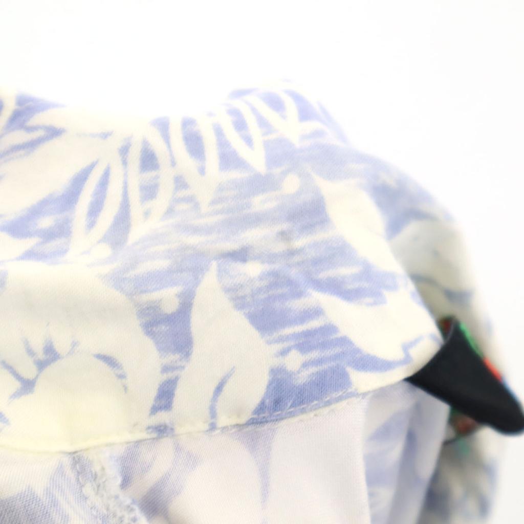 BLUE HAWAII Short Sleeve Open Collar Aloha Shirt L Blue Men's Used