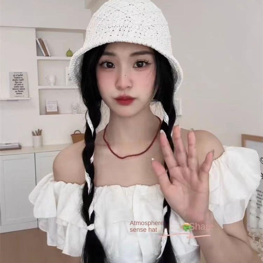 Lace Sunscreen Hat Anti-UV Beach Hat New Visor Cap  Summer