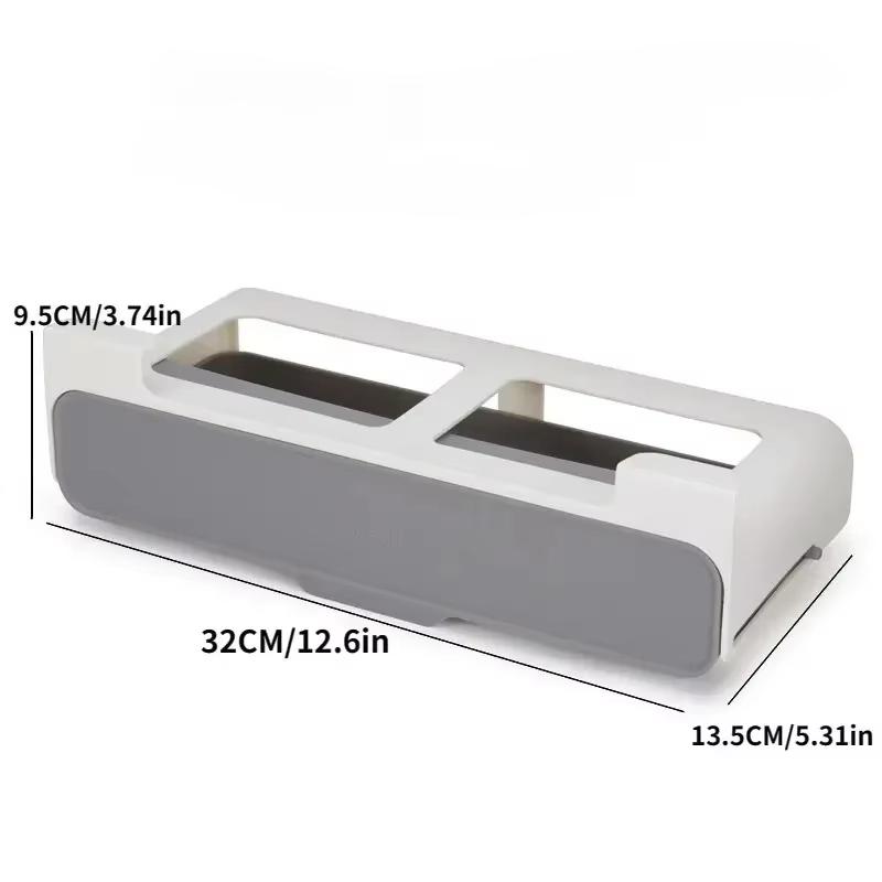 1pc Plastic Seasoning Bottle Storage Rack Punch-free Adjustable Seasoning Box Salt Sugar Seasoning Jar Set Kitchen Organizer