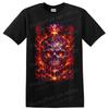 Volcanic Skull T Shirt Fiery Lava Gothic Horror Graphic Art Tee Unisex Design