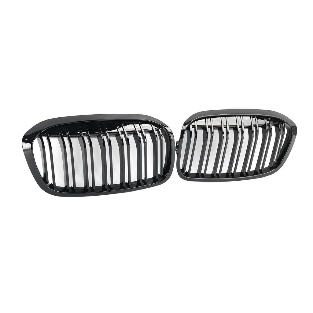 2PCS Gloss Black Front Kidney Grill Grille Fit BMW 2 Series F45 F46 2018-2021