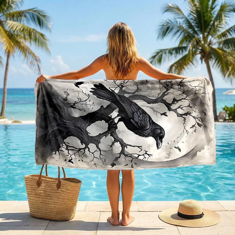 Vintage Artwork Fashion Beach Towel: Ideal for Summer Adventures Soft, absorbent and quick drying suitable for swimming and bathing