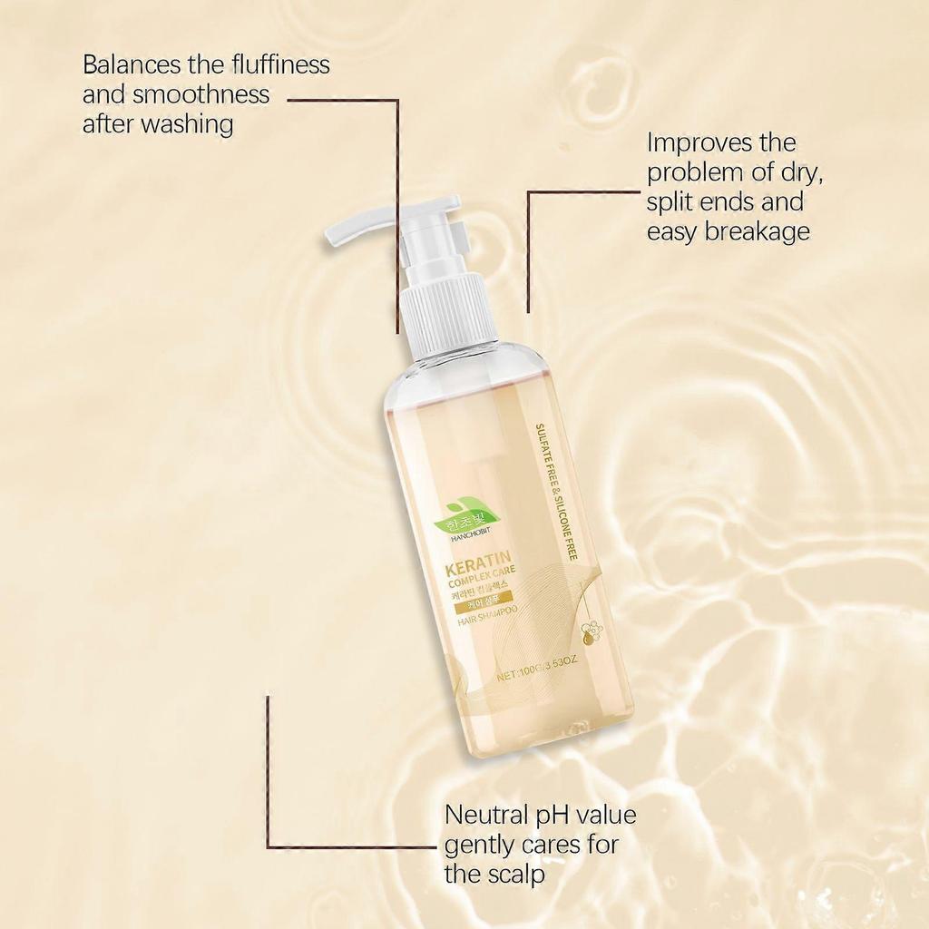 Hanchobit Keratin Komplex Pflege Shampoo Reinigung, Glättung, Feuchtigkeitspflege und Glanz für das Haar Shampoo