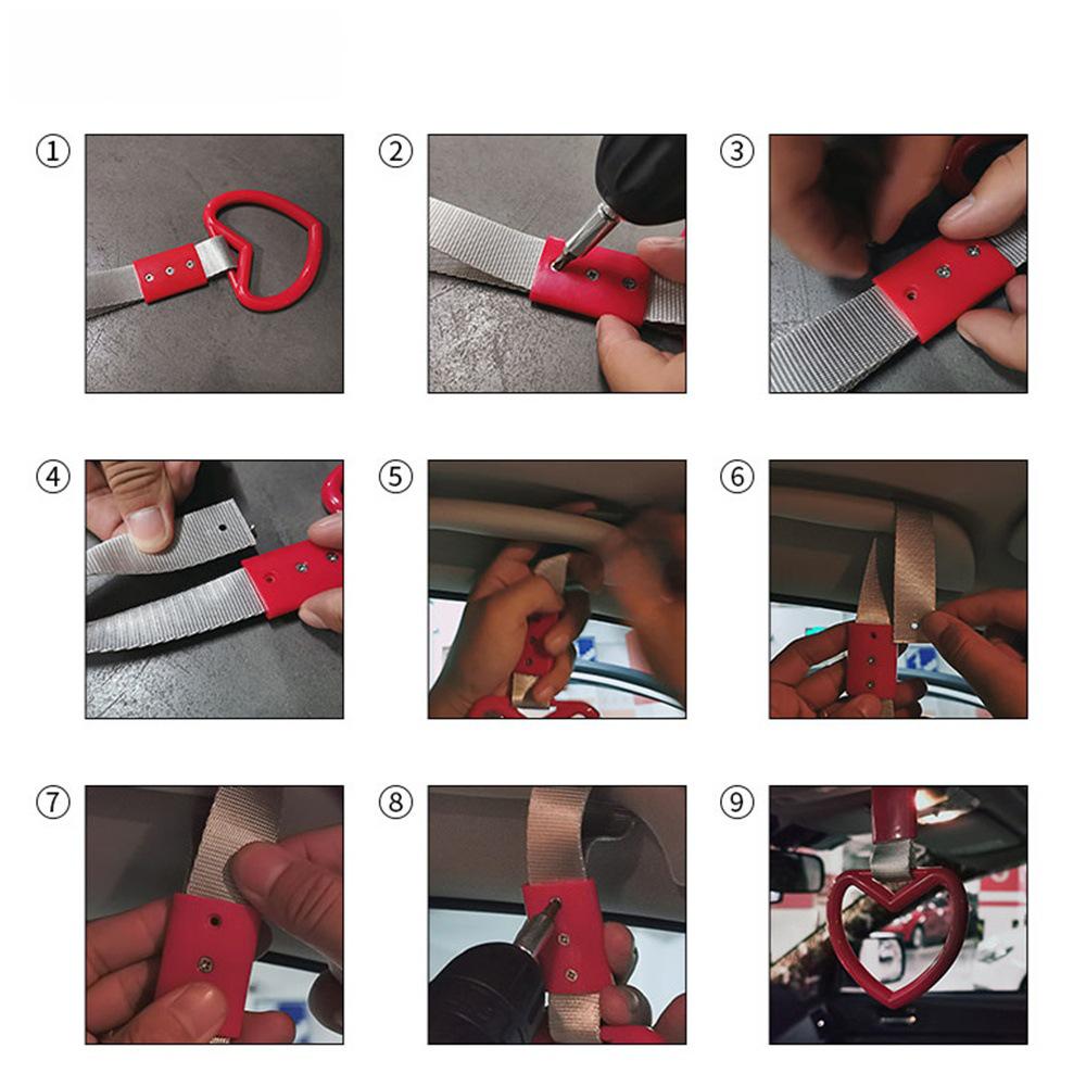 Car Cow Horn JDM Handle Pull Ring - Interior/Exterior Modification Pendant