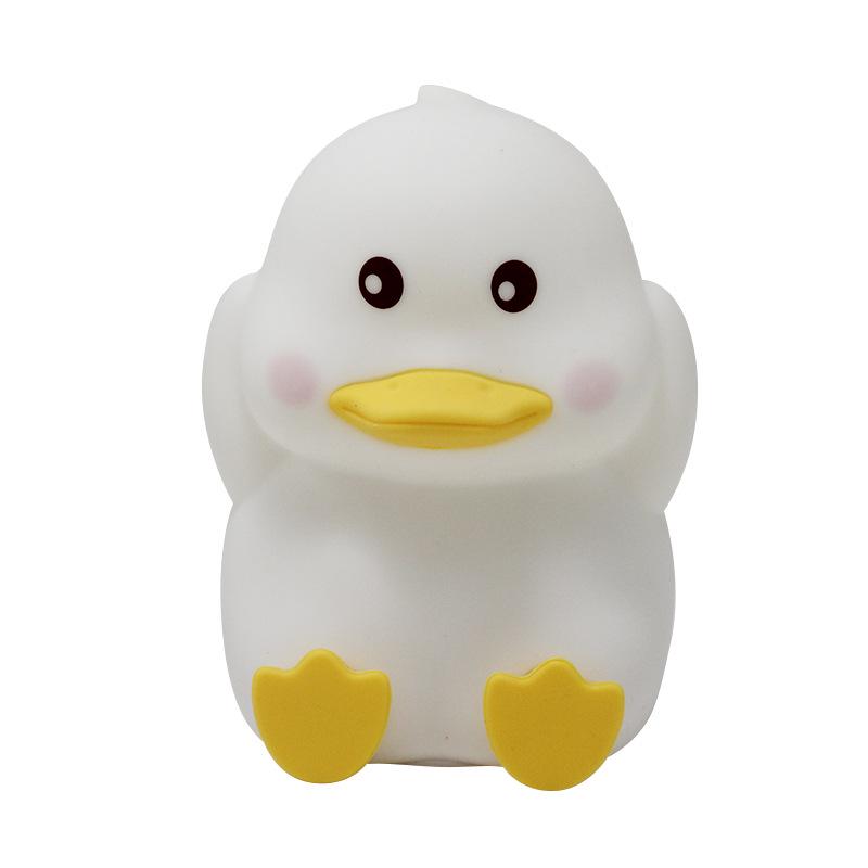 Silicone Duck Night Light - Tap To Illuminate, Sleep Aid & Children's Birthday Gift