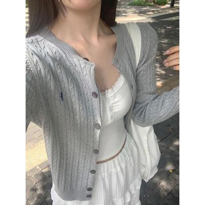 Damen Retro Bestickter Strick-Cardigan - Frühherbst 2023 Trendige Twist Kurze Jacke