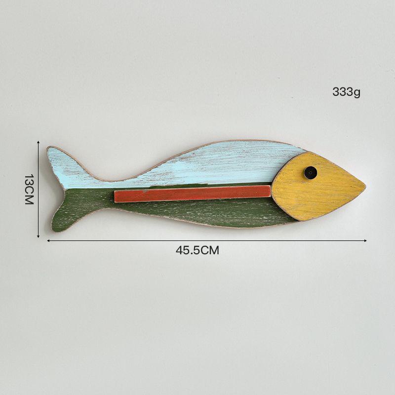 3D-Fisch-Wandanhänger im mediterranen Stil für Hotel- und Flurdekoration
