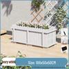 Outdoor Carbonized Solid Wood Planter Box