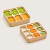 Atti Rabbit Easy Release Baby Food Cube Multi Silicone Storage Container Square 9 Cavity