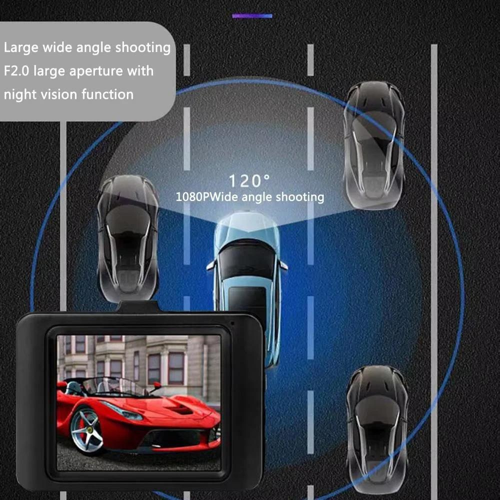 Car DVR FHD 1080P Night Vision Upgraded 2.0 Inch Mini Car Screen Dash Camera Night Vision Dashboard Camera Parking Monitor