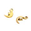 CARLIDANA Delicate Unisex Waterproof Stainless Steel Sun Pendant Moon Charms 18k Gold Color for DIY Jewelry Necklace Jewelry