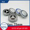 UCPFD1 Hot 2025 4Pcs 75mm Car Wheel Center Logo Hub Cap For Mercedes Benz W204 W211 W205 W213 W203 C218 A207 C117 CLA CLS E Class Acces