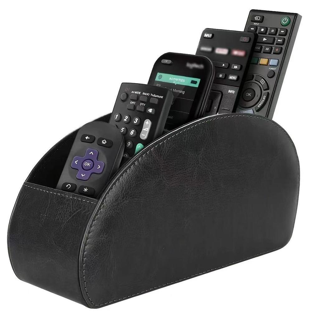 Remote Control Storage Box with 5 Grids Desktop Organizer Boxes Living Room Office Bedroom Desktop Storage Box Glasses Storage
