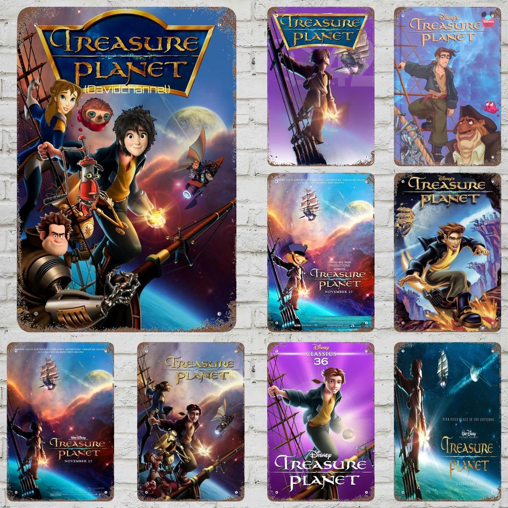 Treasure Planet Metal Signs wall decor Vintage Tin Signs Captain Metal Poster Decor for Bar Pub Club Wall Decoration