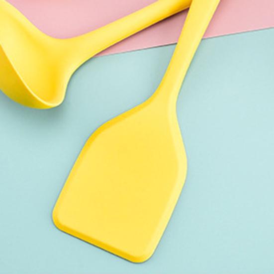 Yousheng Mini Silicone Spatula Soup Spoon Set for Non-Stick Cookware Heat-Resistant Kitchen Utensils with Hanging Loop Small Flexible Scraper for