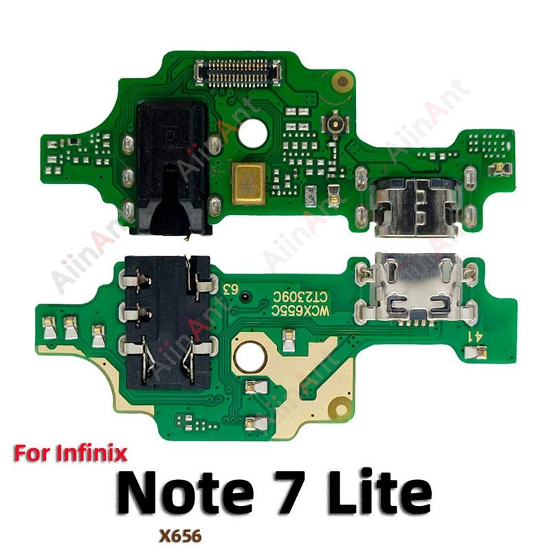 

AiinAnt For Infinix Note 7 30 40 30i Pro Lite Vip 4G 5G Dock Mic USB Charger Board Charging Connector Port Flex Cable Note 7 Lite