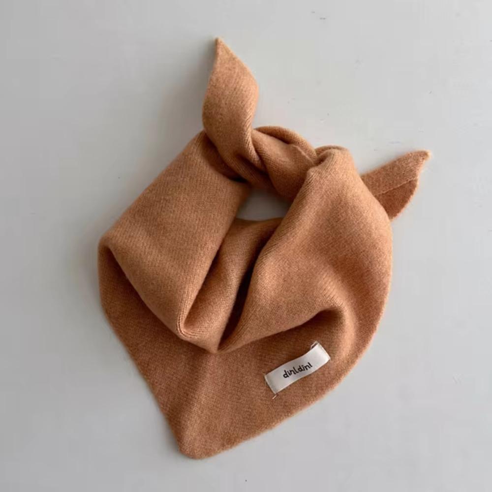 

Coldproof Triangle Scarf Soft Warm Neckerchief Simple Wool Solid Scarf Autumn Winter