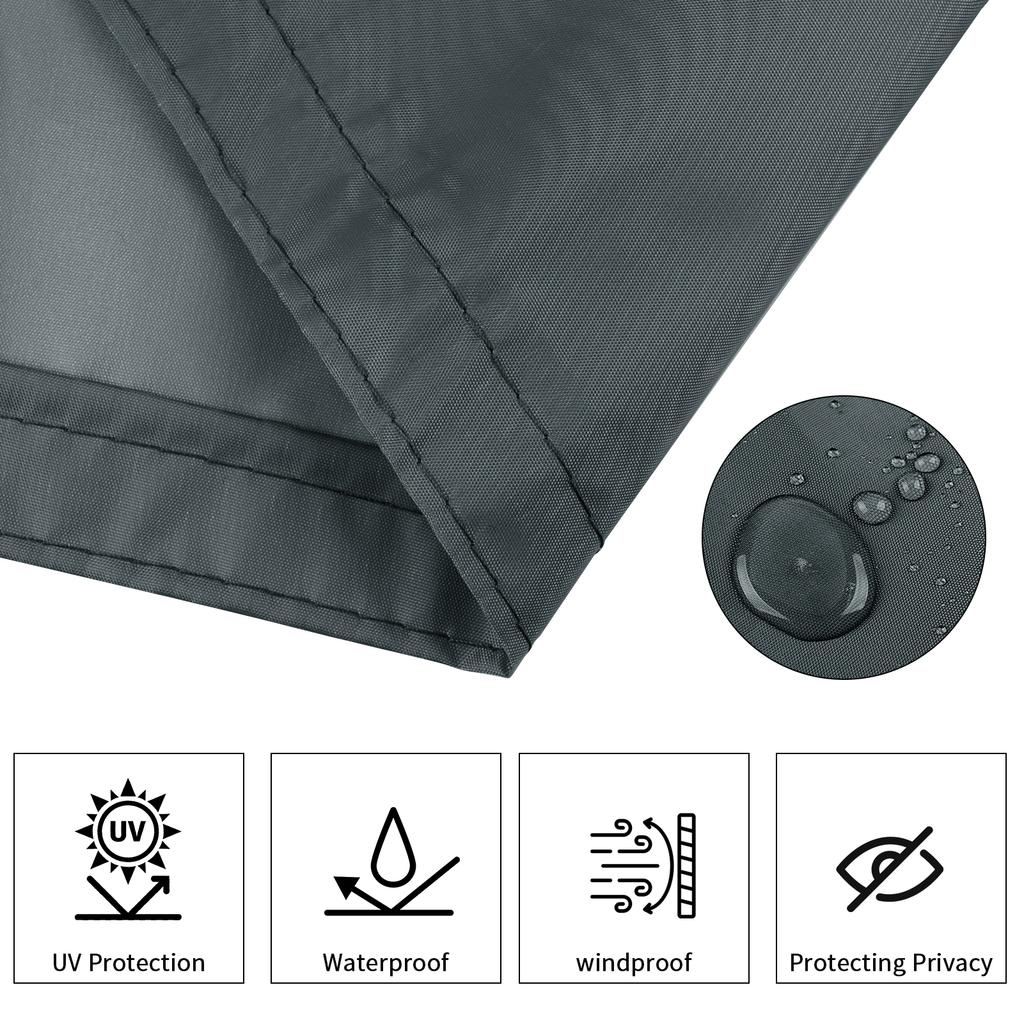 Balcony Privacy Screen Waterproof Patio Fence Cover Garden Sunshade Sail Shelter UV Protection Outdoor Deck Porch Cover Cloth