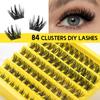 Diy Segmented False Eyelashes 7 Rows Mixed Single Cluster Simulation Daily Makeup Grafting Eyelashes