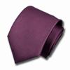 KOSHINO Extra Long Necktie 165cm Made In Italy 100% Silk Purple Satin Solid Tie for Suits, Unisex (MKI-165-10)