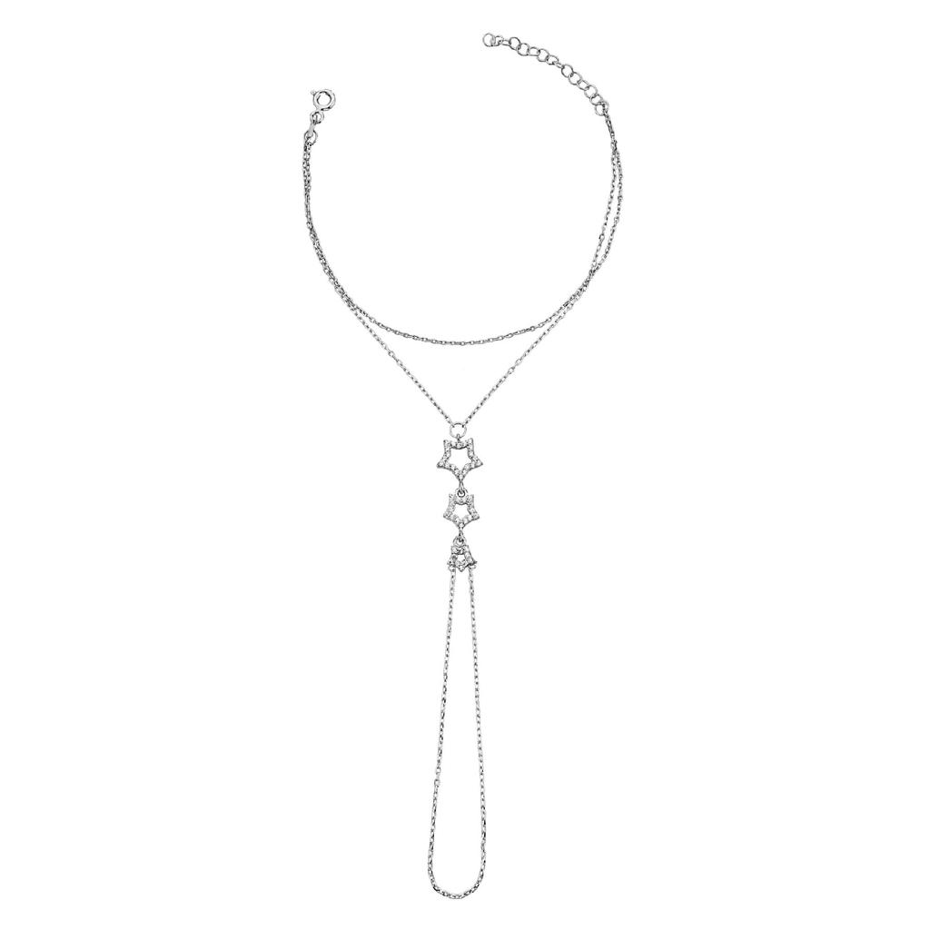 925 Sterling Silver Row Stars Ahmeran - 45099900