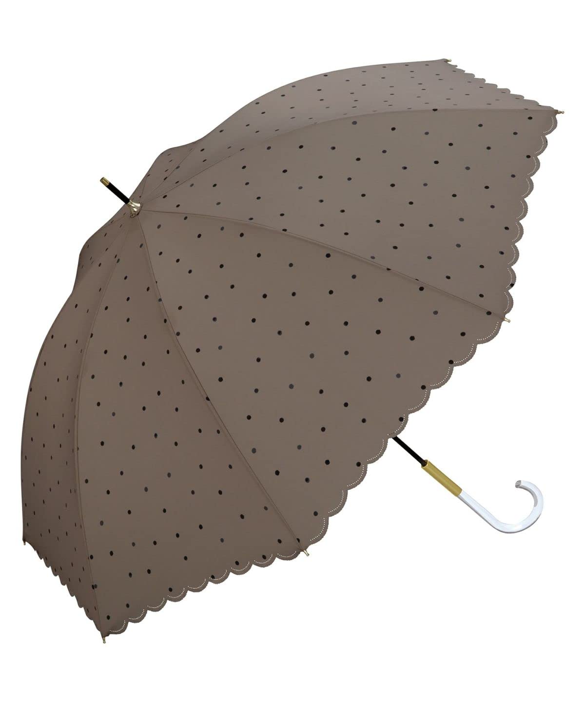 

Umbrella Milky Dot Brown 58cm For both sun and rain long umbrella [2022] Wpc. Women s 63758-01