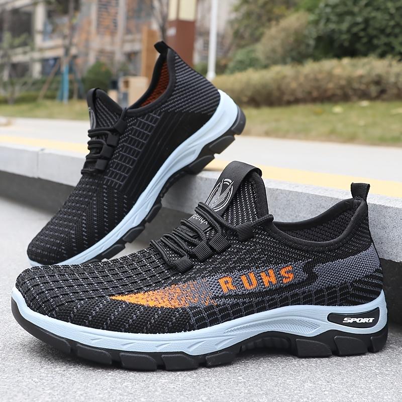 Men's Breathable Lace-Up Loafers with Non-Slip Sole & Sole Suitable for All- Outdoor Sports Casual Shoes