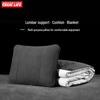 3-in-1 Foldable Car Pillow & Blanket with Lumbar Support