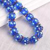 10pcs 12mm Round Pumpkin Shape Spots Handmade Lampwork Glass Charm Loose Beads for Jewelry Making Accessories DIY Crafts Findings