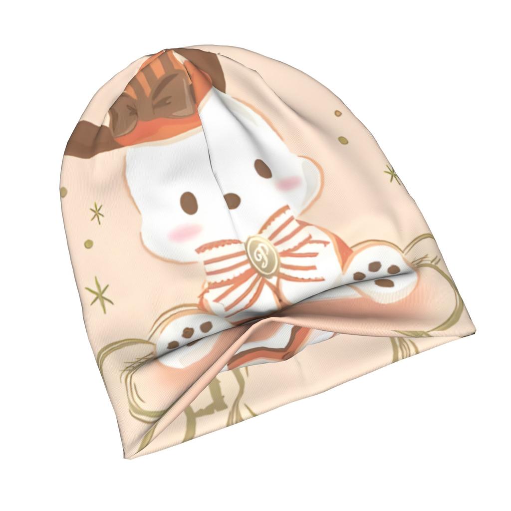Sweet Treats Pochacco Adult Knit Hat - Pochacco-Themed Minimalist with Iconic, Neutral Tones Suitable for Casual Outfits, Themed Events & Casual Attir