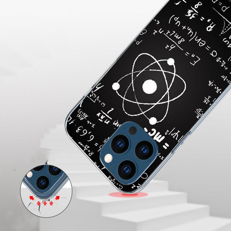 Physics Chemical Mathematics Phone Case For iPhone 17 Air 16 15 Plus 11 14 Pro Max 13 Mini 12 7 8 + SE Pattern Art Customized Co