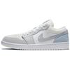 Air Jordan 1 Low 'Paris' (Unisex) White / Sky Grey / Football Grey Vintage Basketball Shoes CV3043 100