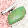 Gema Turquesa Verde Hecho a Mano Mujer Unisex Colgante Joyería Plata 1