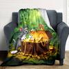 1pc Tom Jerry Flannel Blanket Soft Warm Throw for Home, Office, Travel, All-Season Cozy Bedding GiftL1204