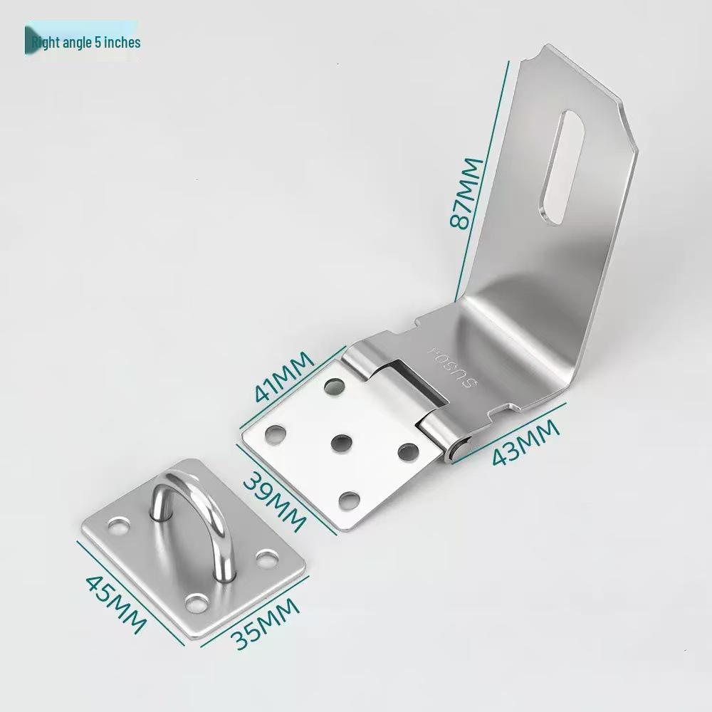 Heavy-Duty Stainless Steel Padlock Hasp for Anti-Theft Security