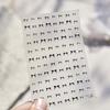 5D Graffiti Punk Nail Art Sticker Dark Star Skull Plaid Polka Dot Spiral Mini Circle Self-adhesive Manicure Decoration