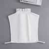 Detachable Fake Collar White Black Stand Collar Vintage Removable Half Shirt  Women