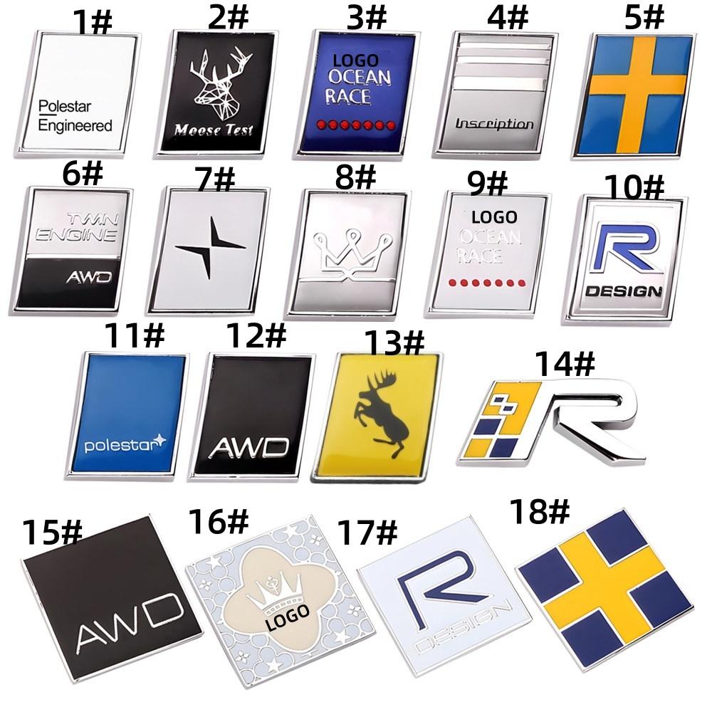 1 Pièce Emblème Autocollant Insigne Métallique 3D pour Coffre Arrière de Voiture Pour S40 S70 S80 XC60 XC40 XC90 V40 V50 V90 S90