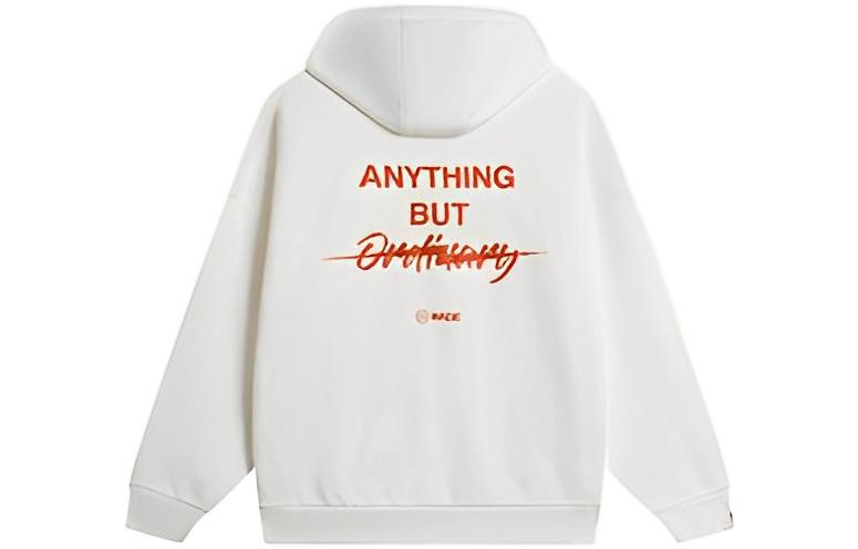 Li Ning Wade Collection Sweatshirts Unisex Ivory Hooded Moderate Regular AWDSC39-8